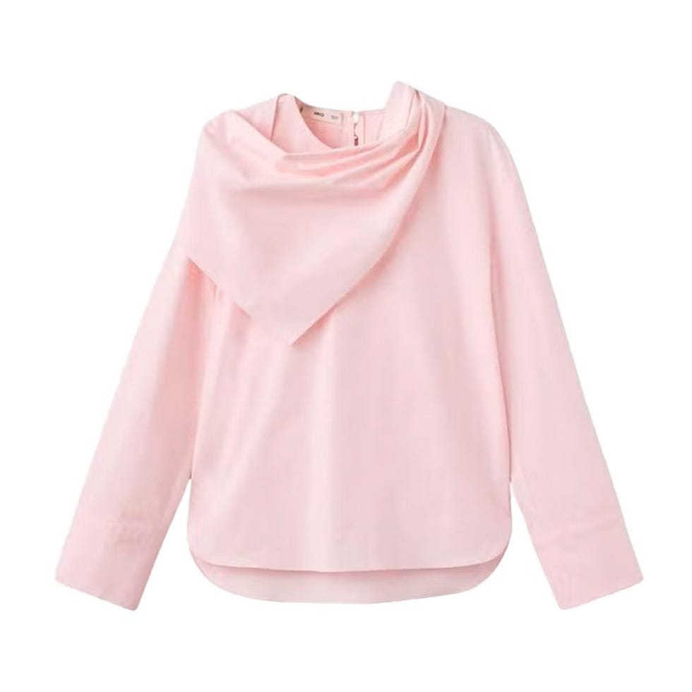 Blouse de poplin avec mouchoir