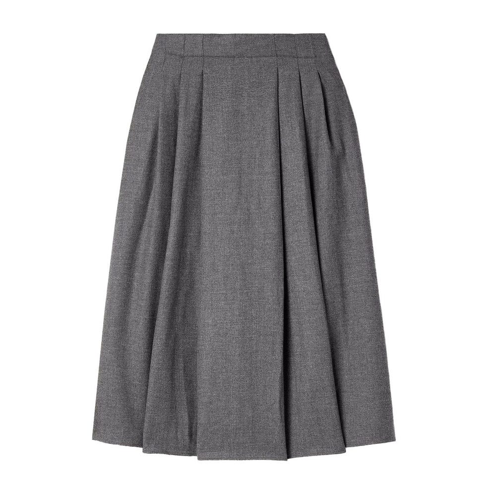 Jupe midi midi plissée