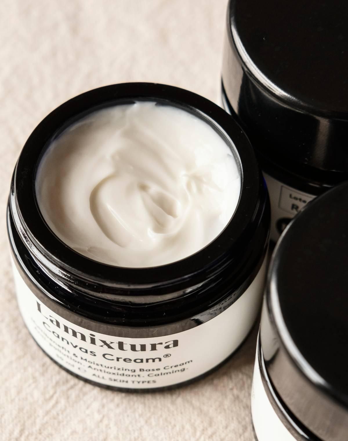 Hydratant à la crème de la toile lamixture