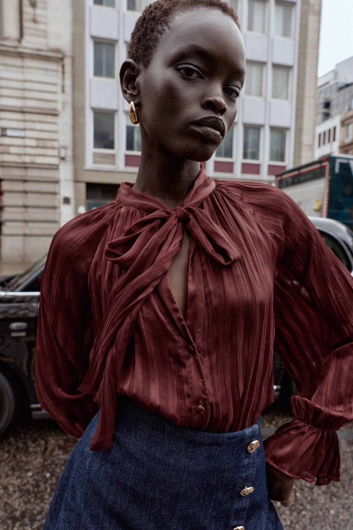 Chemisier à rayures lada