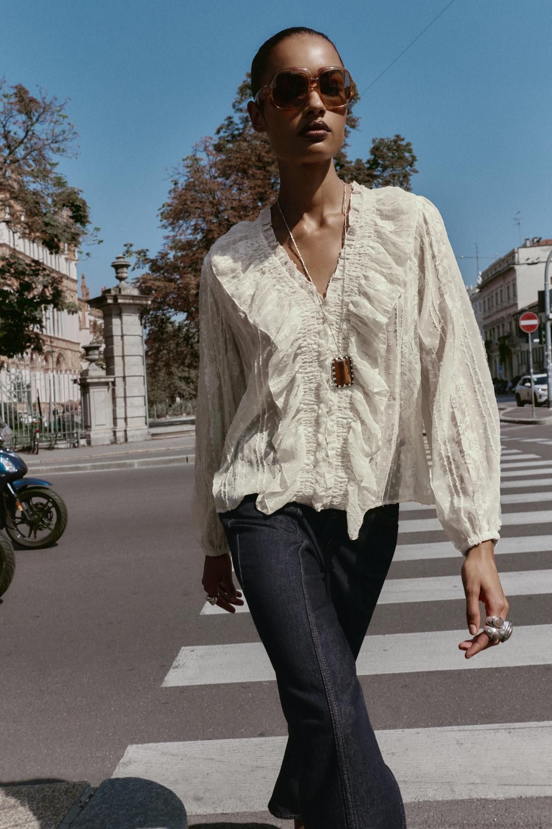 Chemisier romantique plumeti