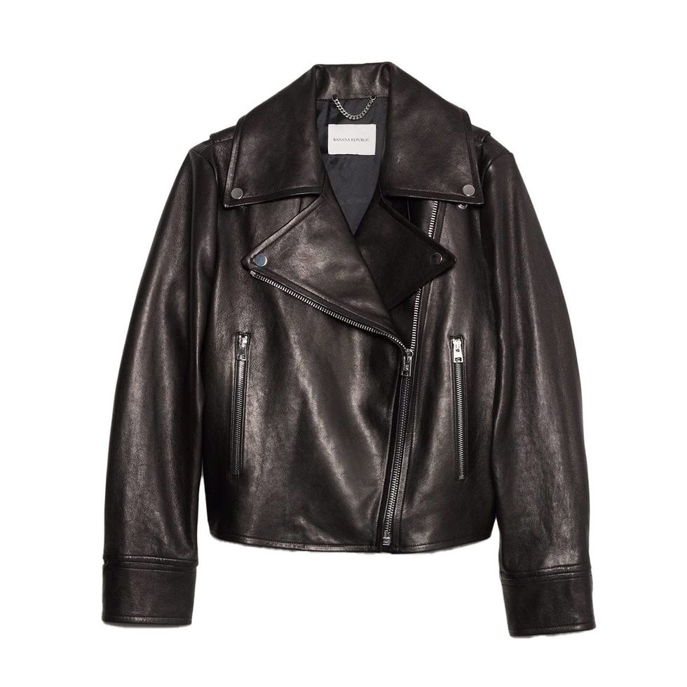Veste de moto en cuir