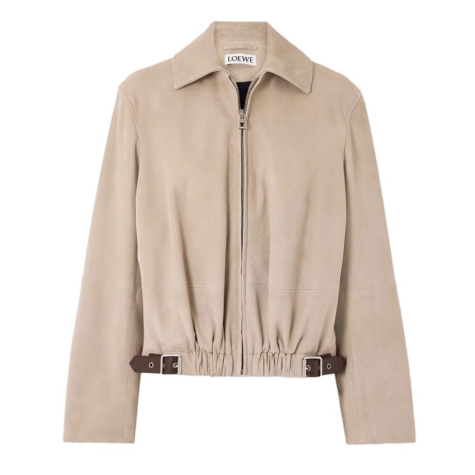 Veste en daim ornée de boucle Veste en daim ornée de boucle