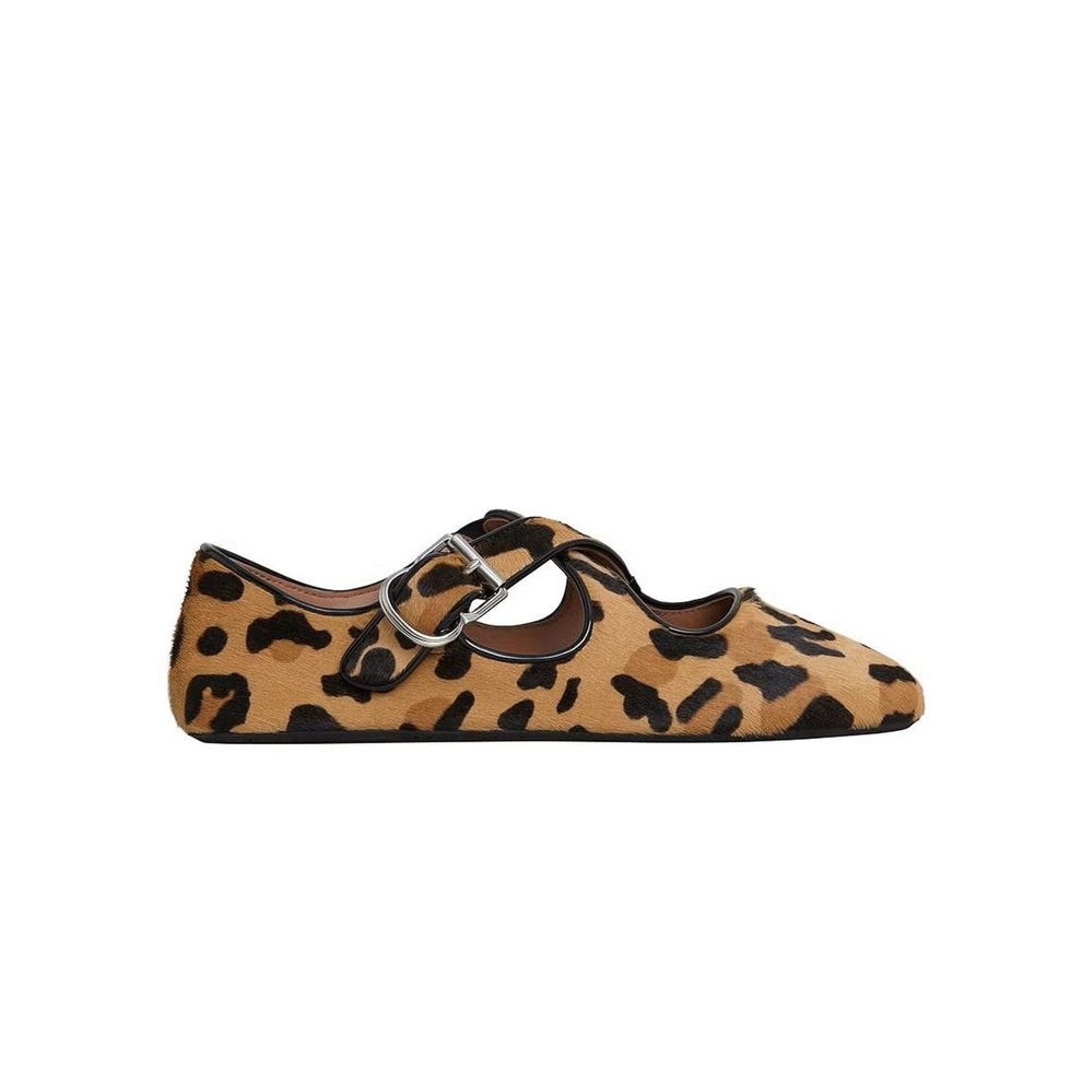 Plats de ballerine CRISSCROSS LEOPARD Plats de ballerine CRISSCROSS LEOPARD