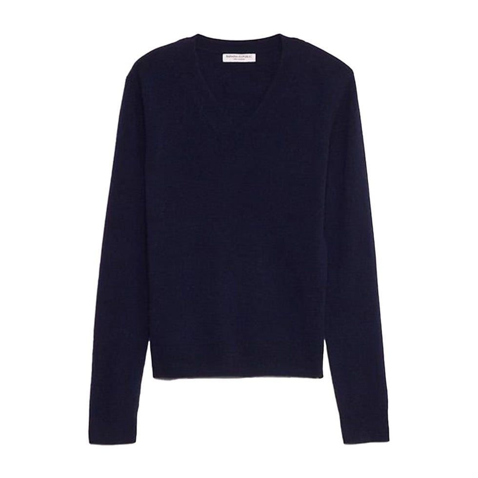 Pull léger en cachemire à col en V Pull léger en cachemire à col en V