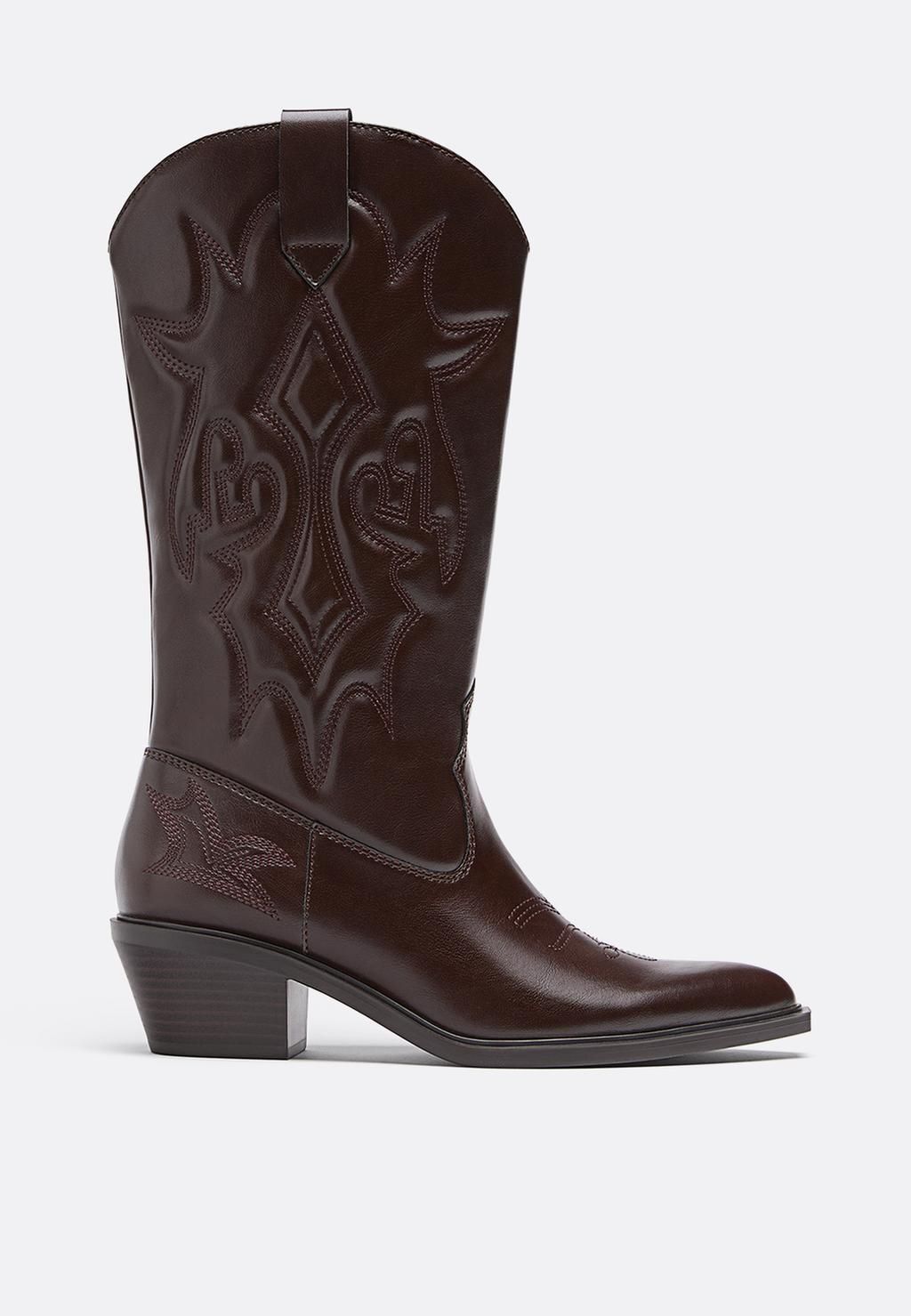 Bottes de cowboy marron