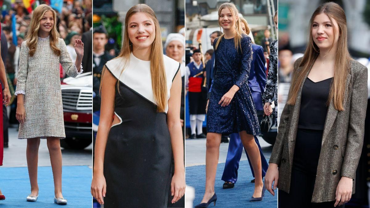 Todos los looks de la infanta Sofía en los Premios Princesa de Asturias.