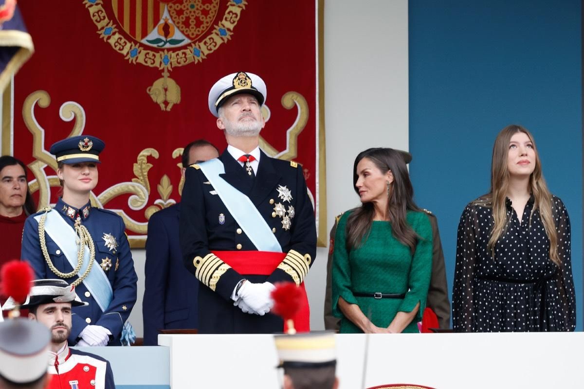 La princesse Leonor, l'infante Sofía et les rois à l'occasion de la Journée du patrimoine hispanique 2025
