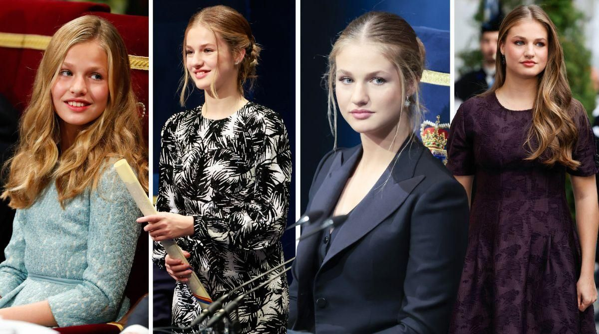 Todos los looks de Leonor en los Premios Princesa de Asturias, desde 2019 hasta 2025