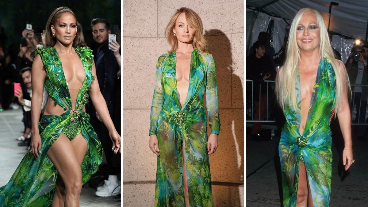 Ni Jennifer Lopez ni Donatella: Amber Valletta fue la primera en llevar este icónico vestido de Versace y lo ha recuperado en los Premios CFDA 25 años después