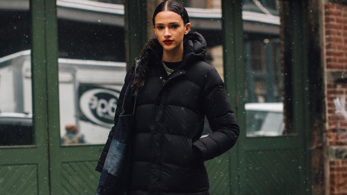 Anorak acolchado negro