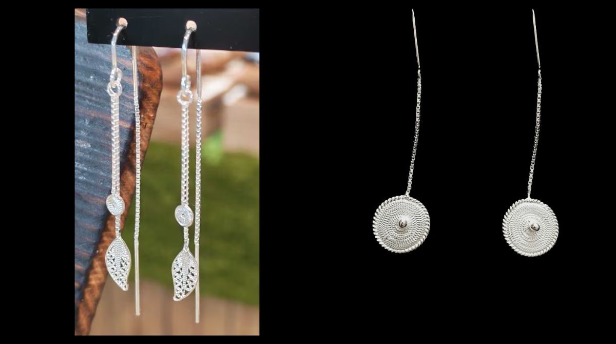 Boucles d'oreilles en filigrane, de TicSilver : celles offertes cette année à la reine et aux « Letizias »