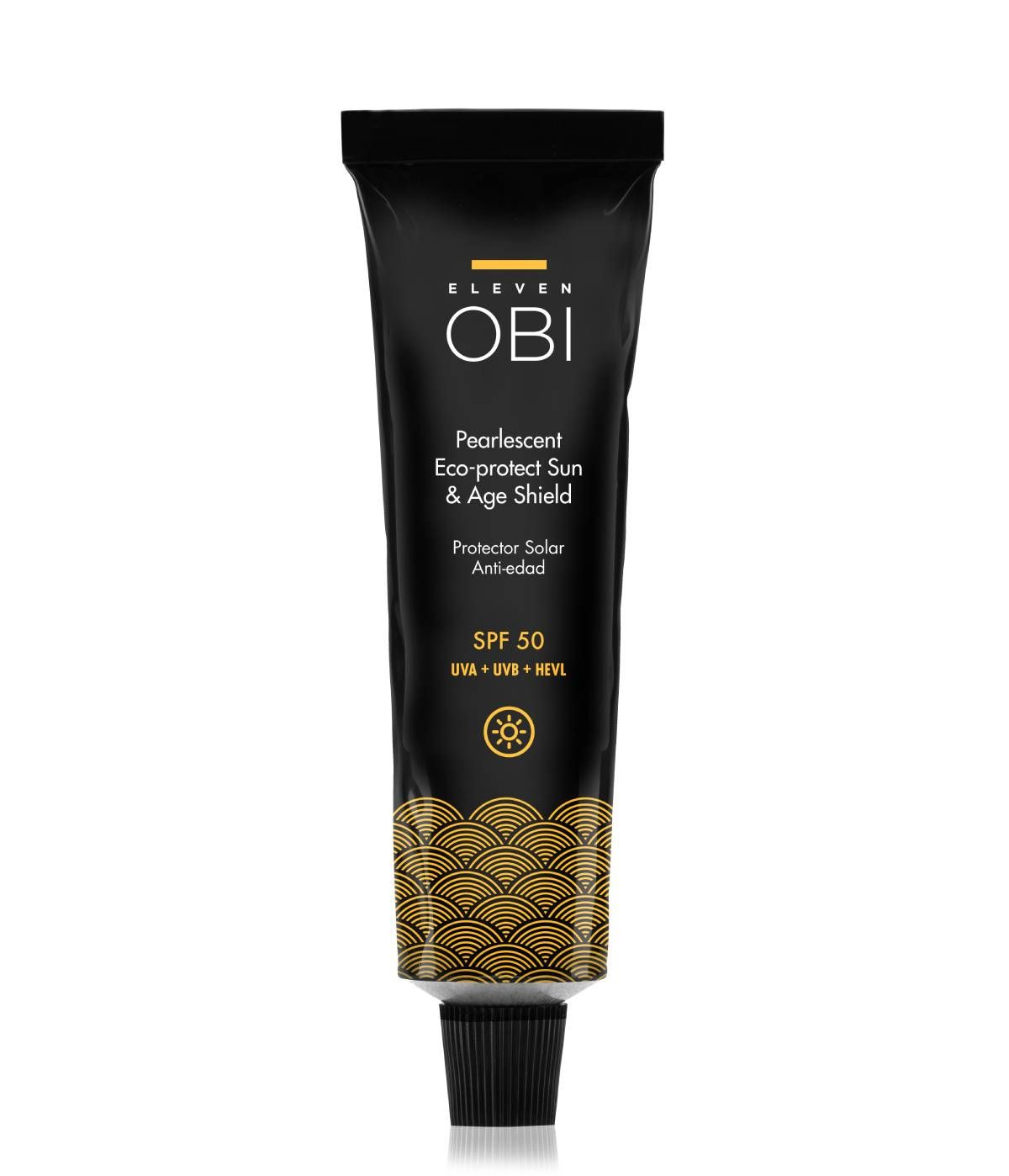 Crème solaire 'Nacrée Eco Protect Sun & Age Shield SPF50', par Eleven Obi