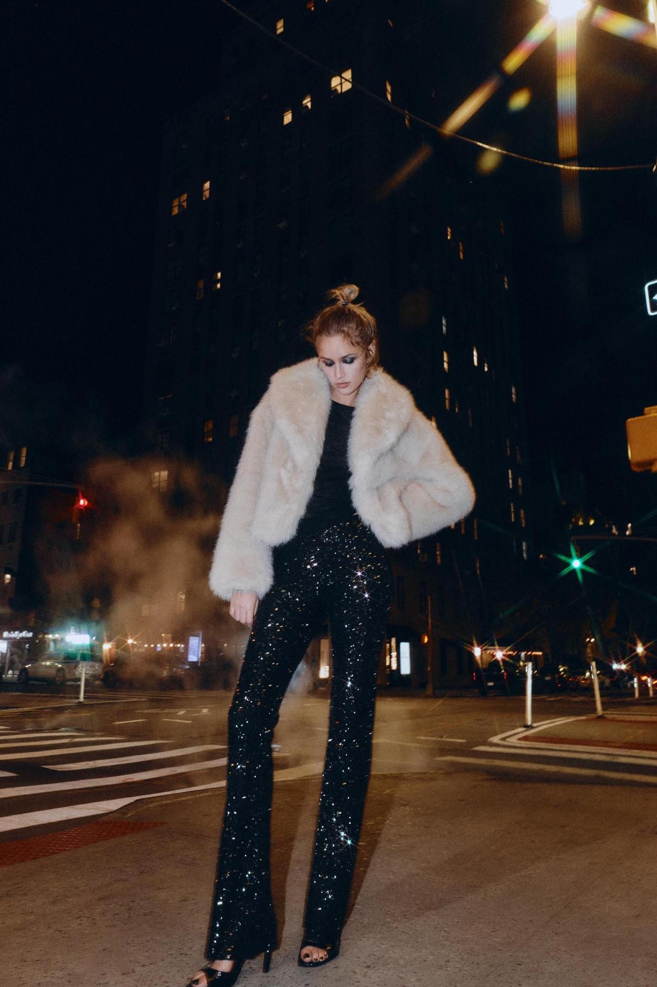 Pantalon à paillettes