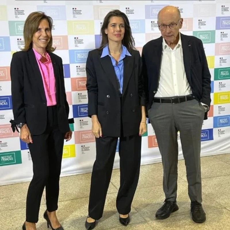 Carlota Casiraghi lors d'une rencontre littéraire