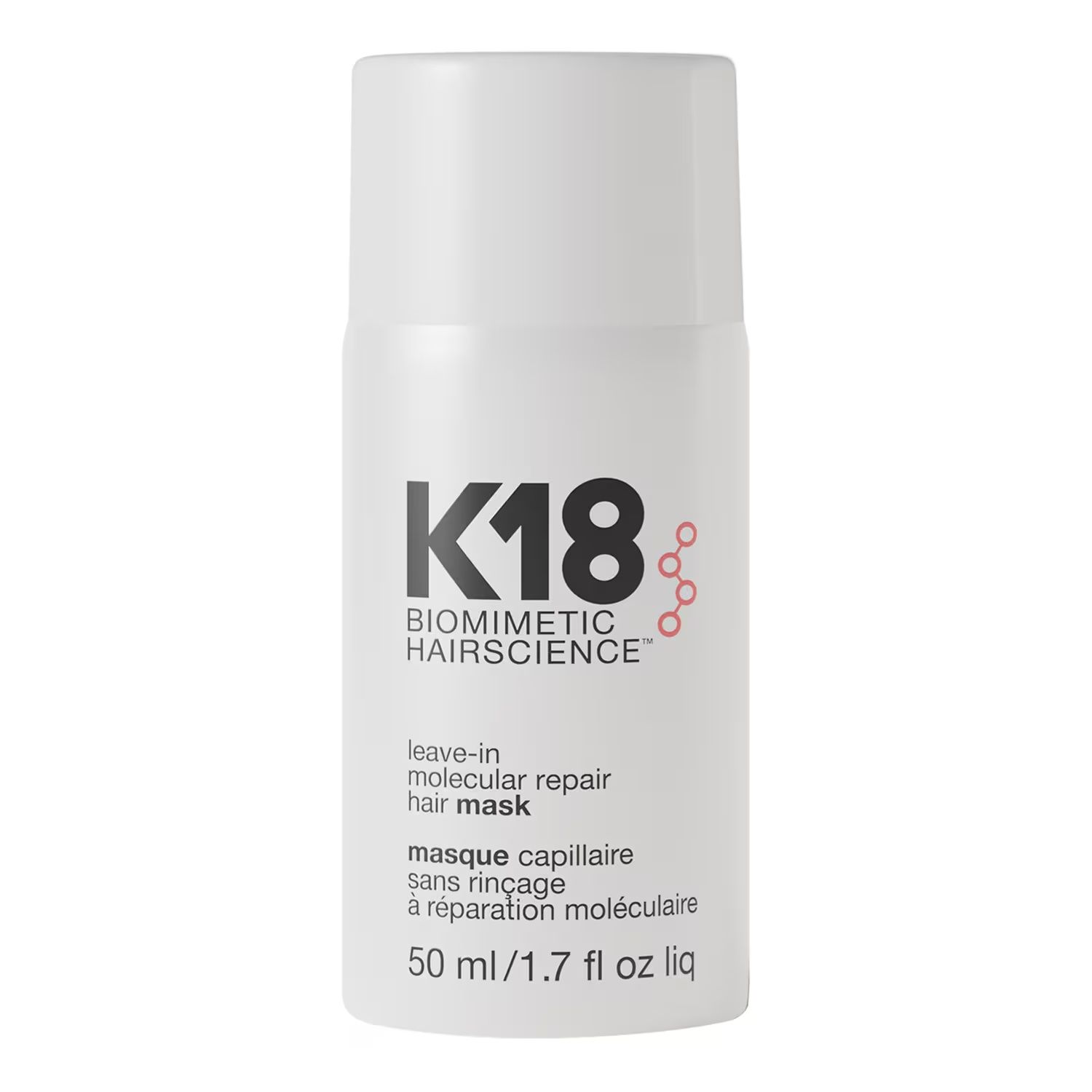 K18 Masque capillaire réparateur moléculaire sans rinçage. Traitement pour cheveux abîmés