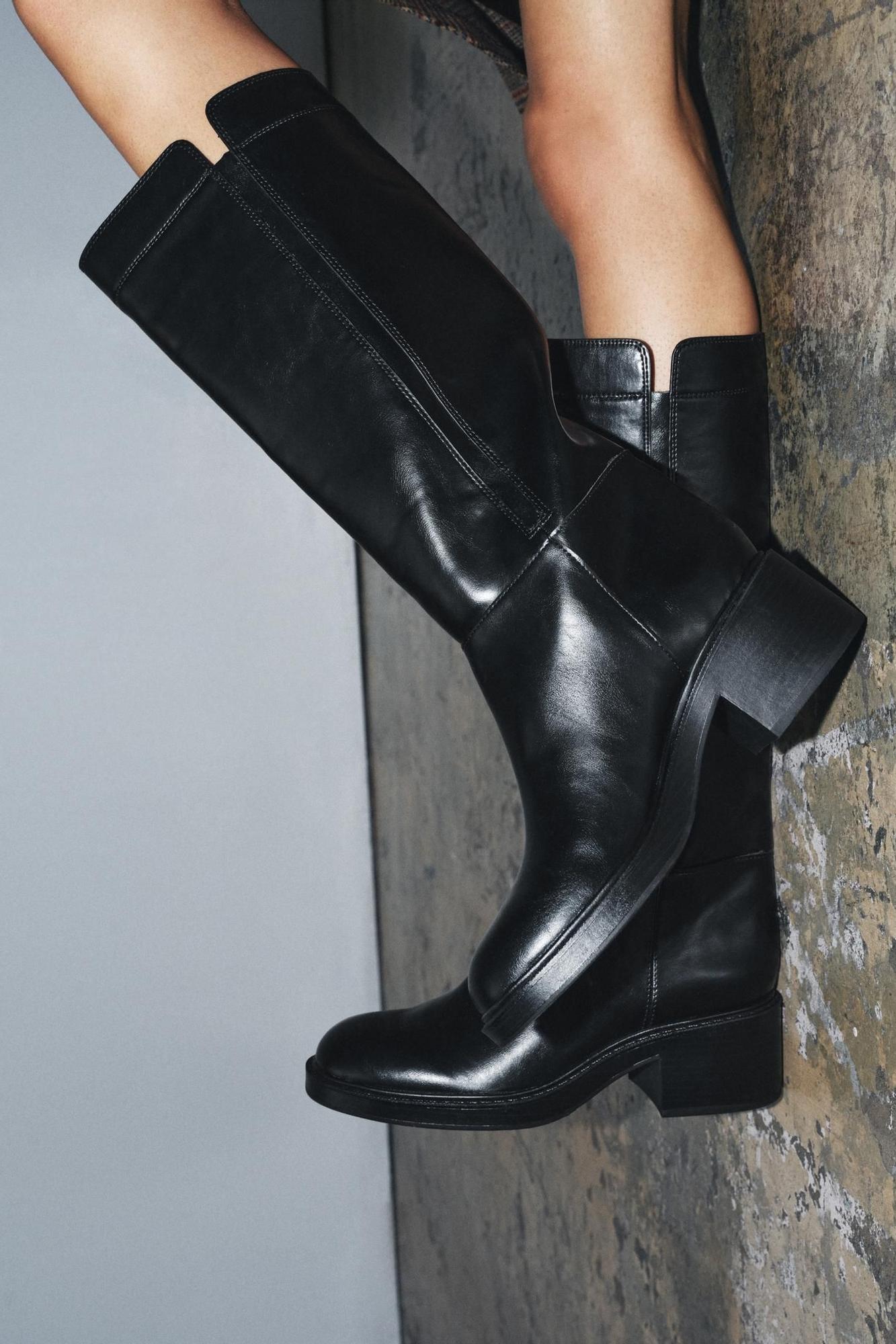 Bottes 'motard' noires
