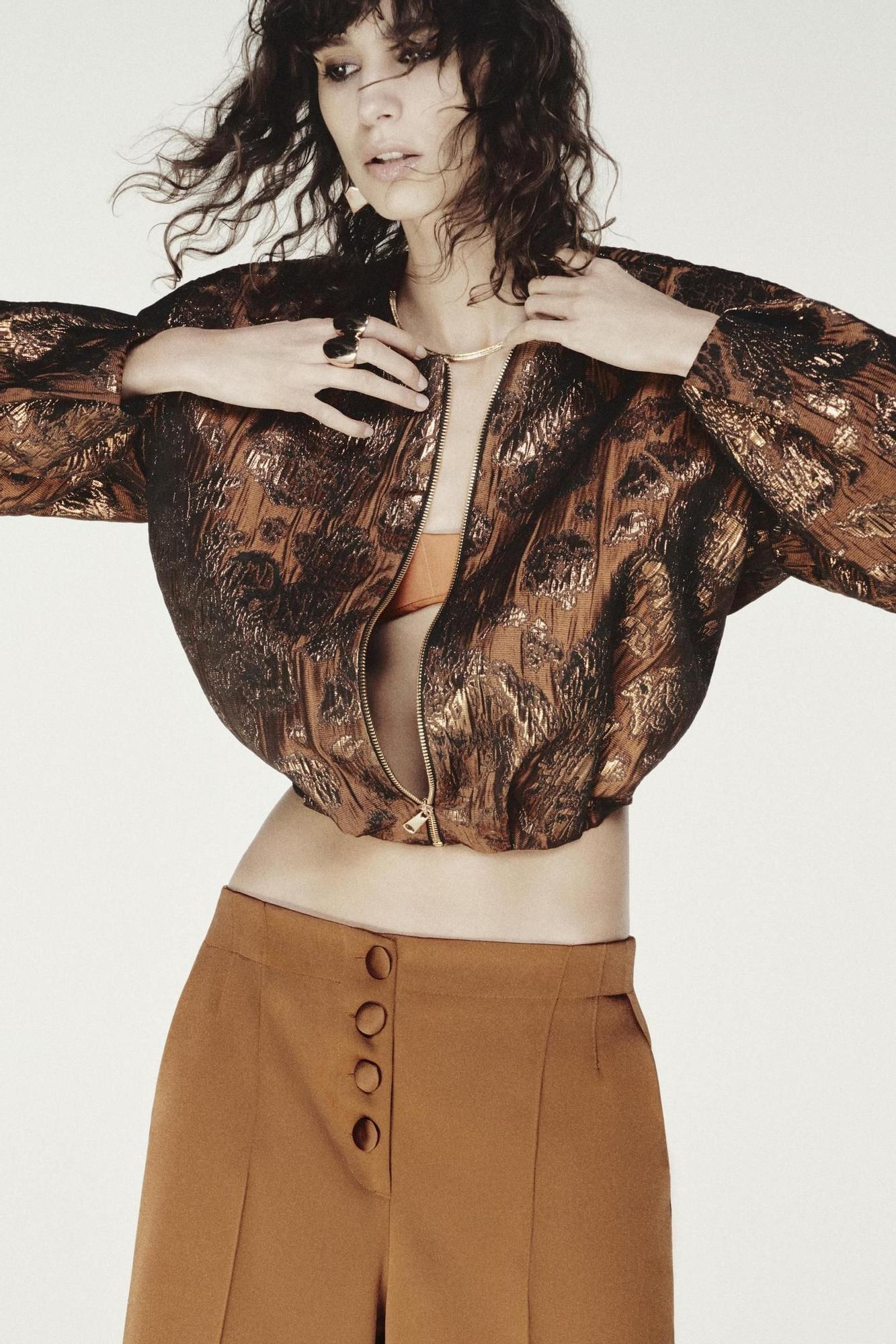 Veste jacquard brillant