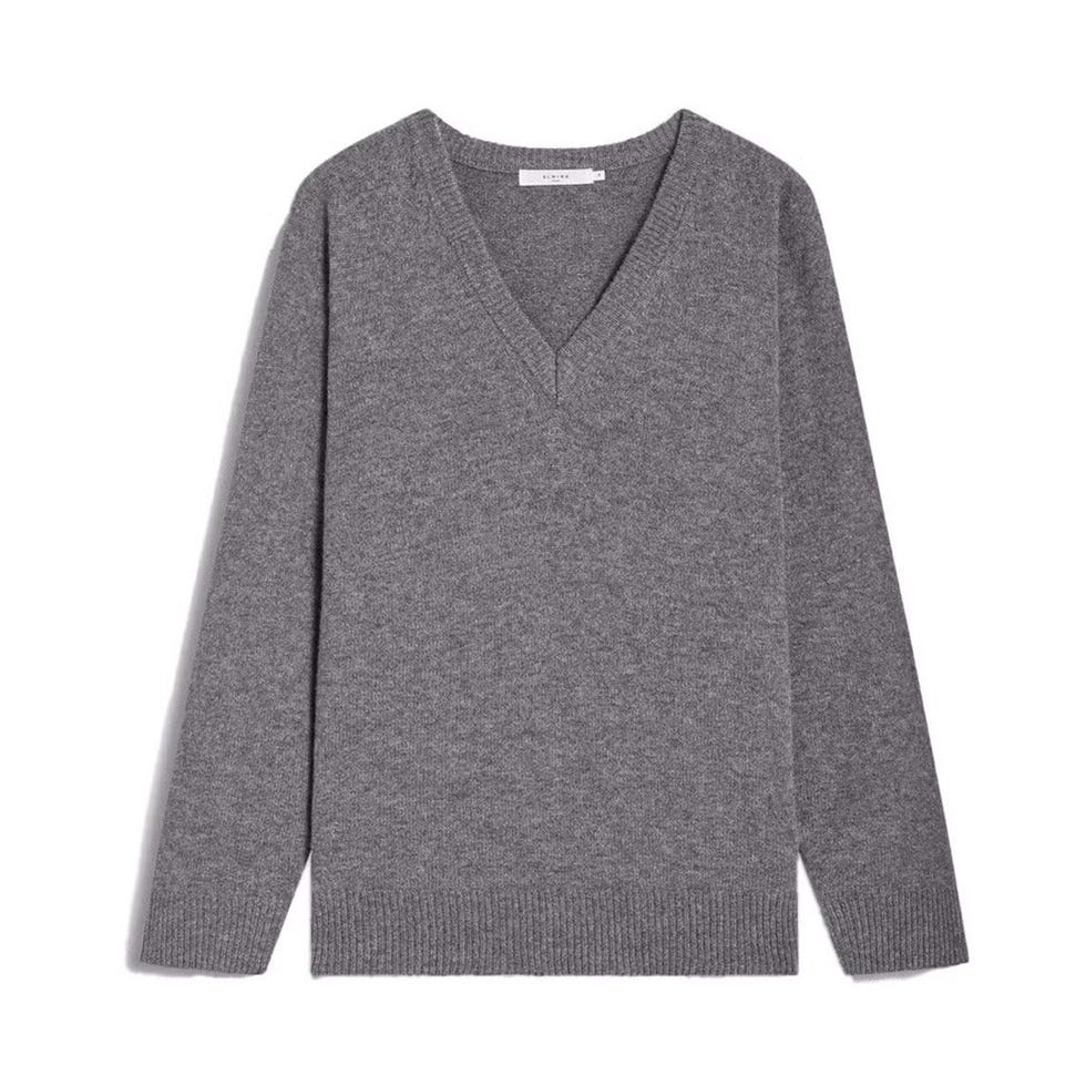 Pull en laine à col en V