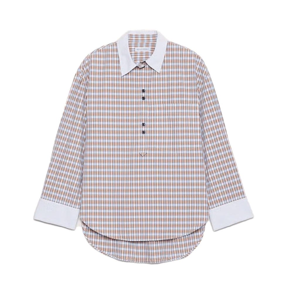 Chemise banquier oversize en popeline