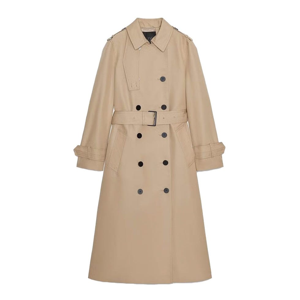 Trench-coat à double boutonnage