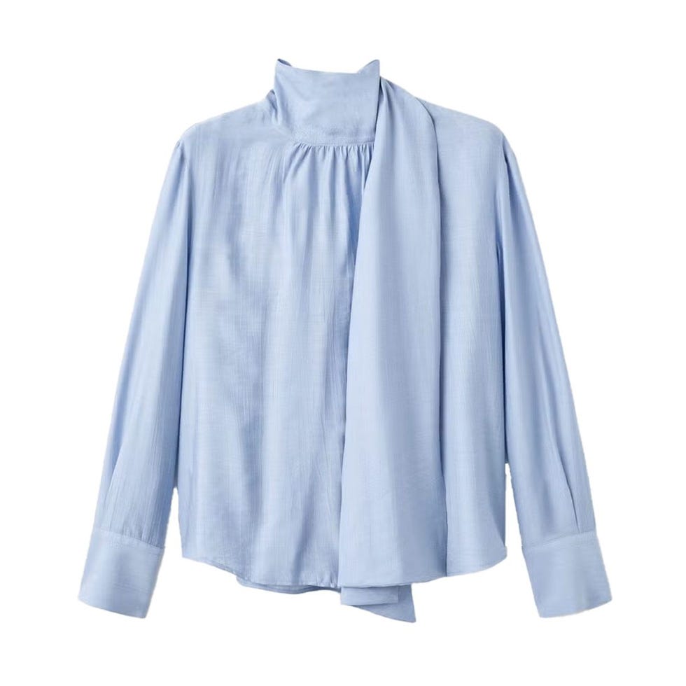 Blouse texturée avec foulard