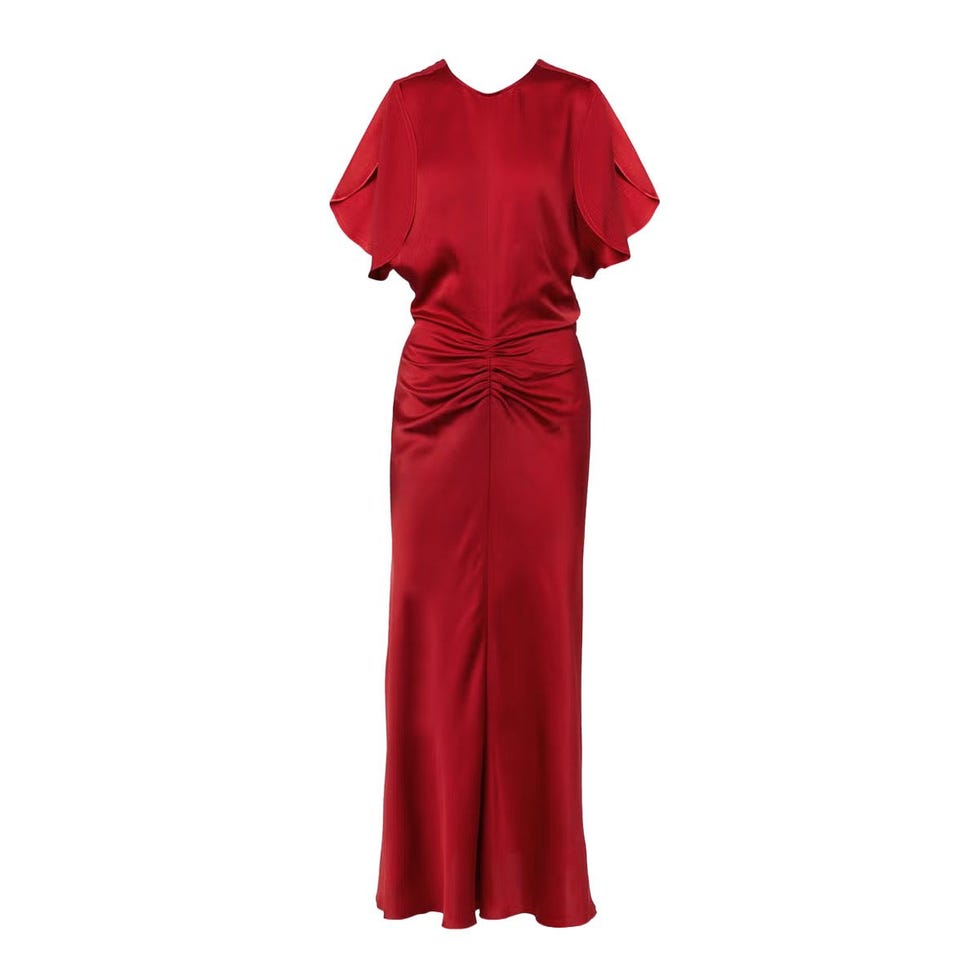 Robe mi-longue en satin