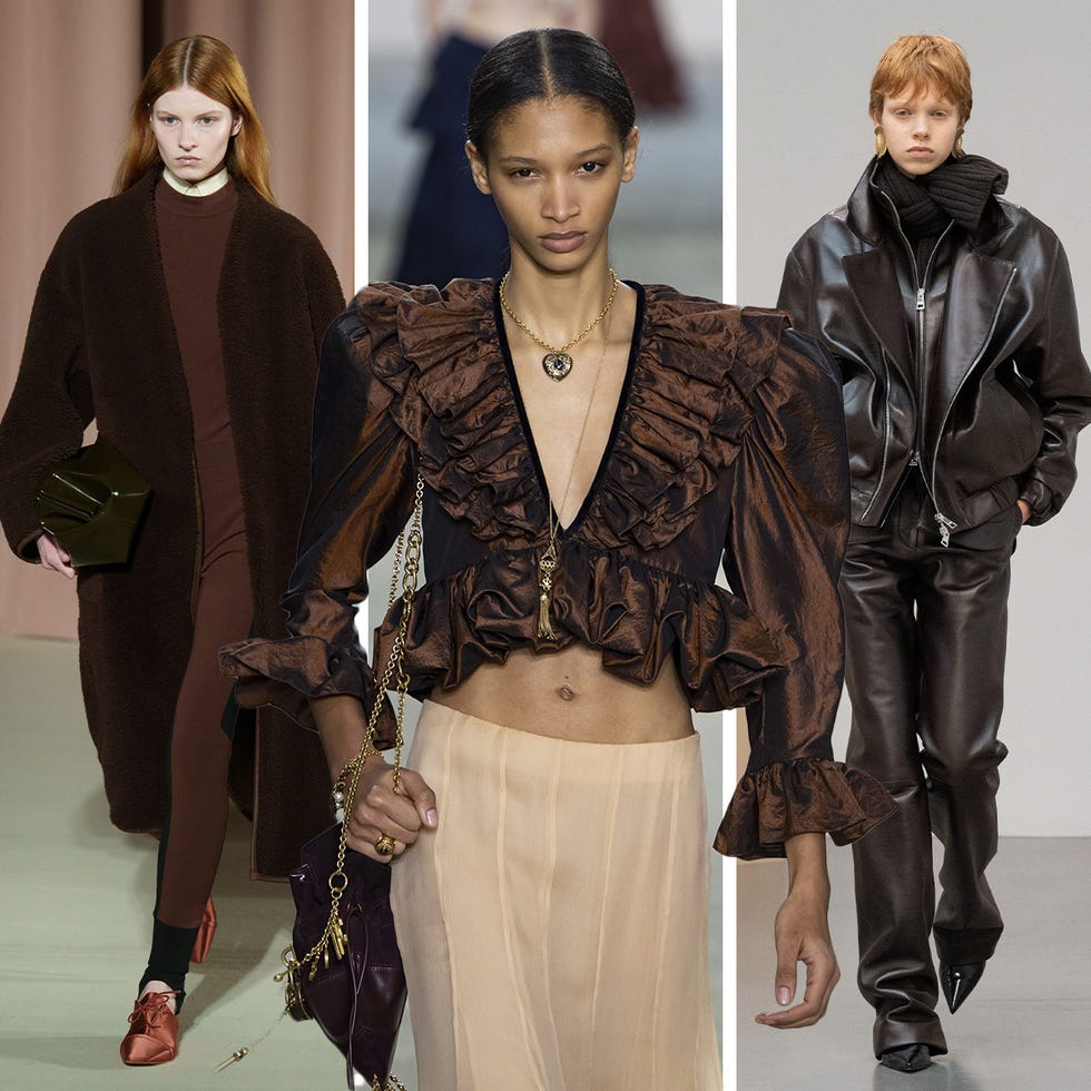 vitrine de mode présentant trois tenues distinctes