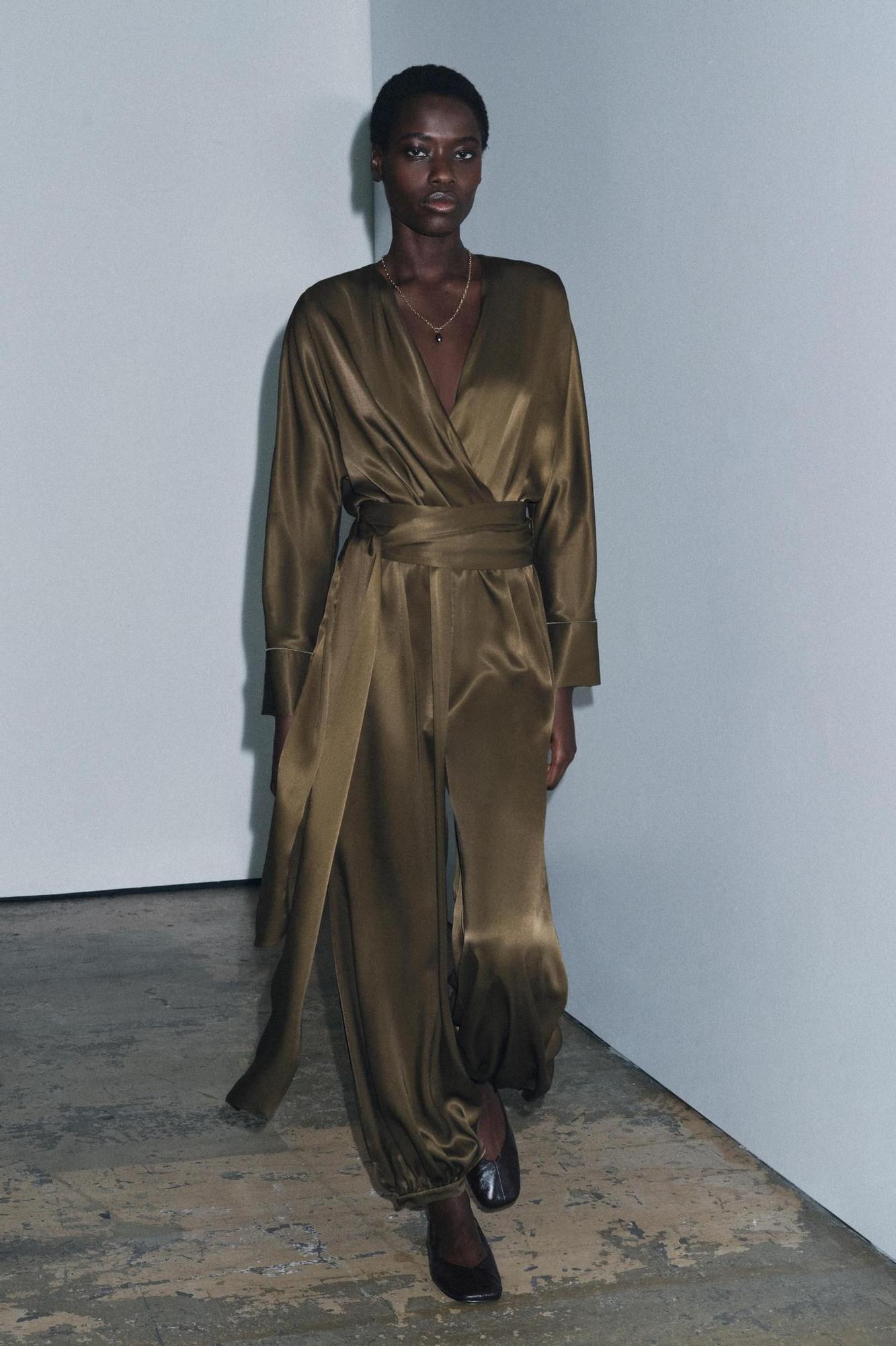 Combinaison bloomer en satin