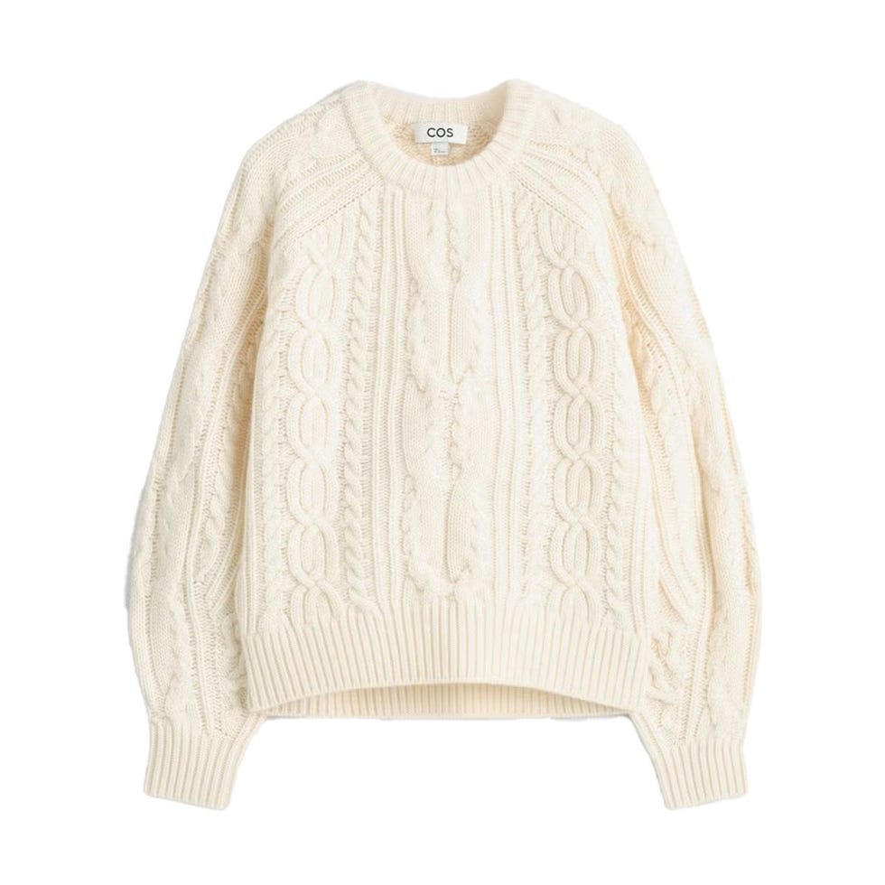 Pull en laine et cachemire en maille torsadée Pull en laine et cachemire en maille torsadée