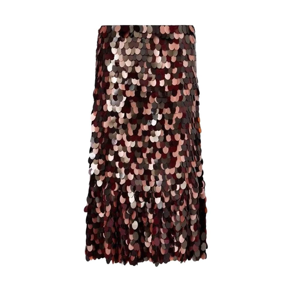 Jupe mi-longue à paillettes Jupe mi-longue à paillettes