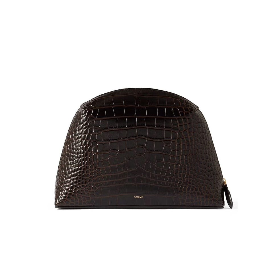 Pochette en cuir effet croco Pochette en cuir effet croco