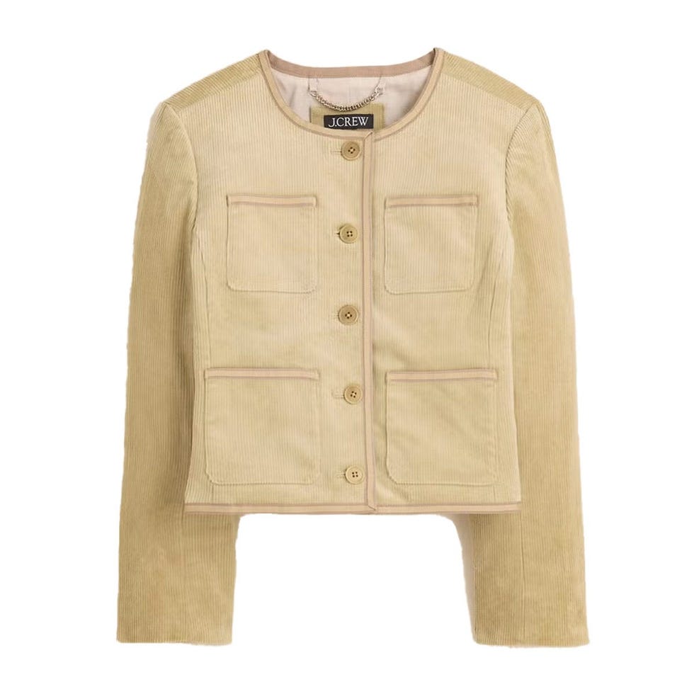 Veste Lady à poches plaquées en velours côtelé