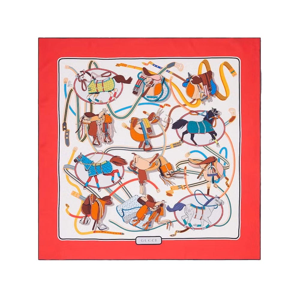 Carré de Soie Imprimé Projet 90 X 90