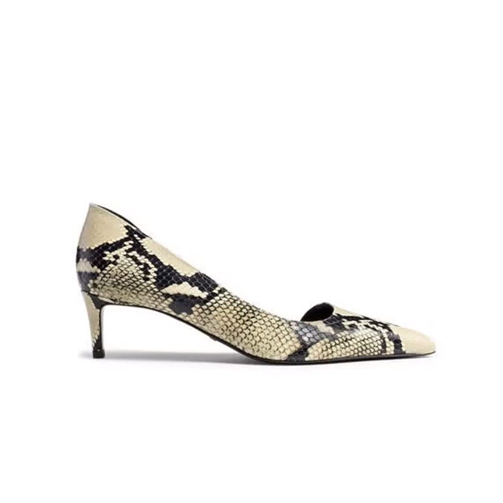 Escarpin Jett en peau de serpent embossé