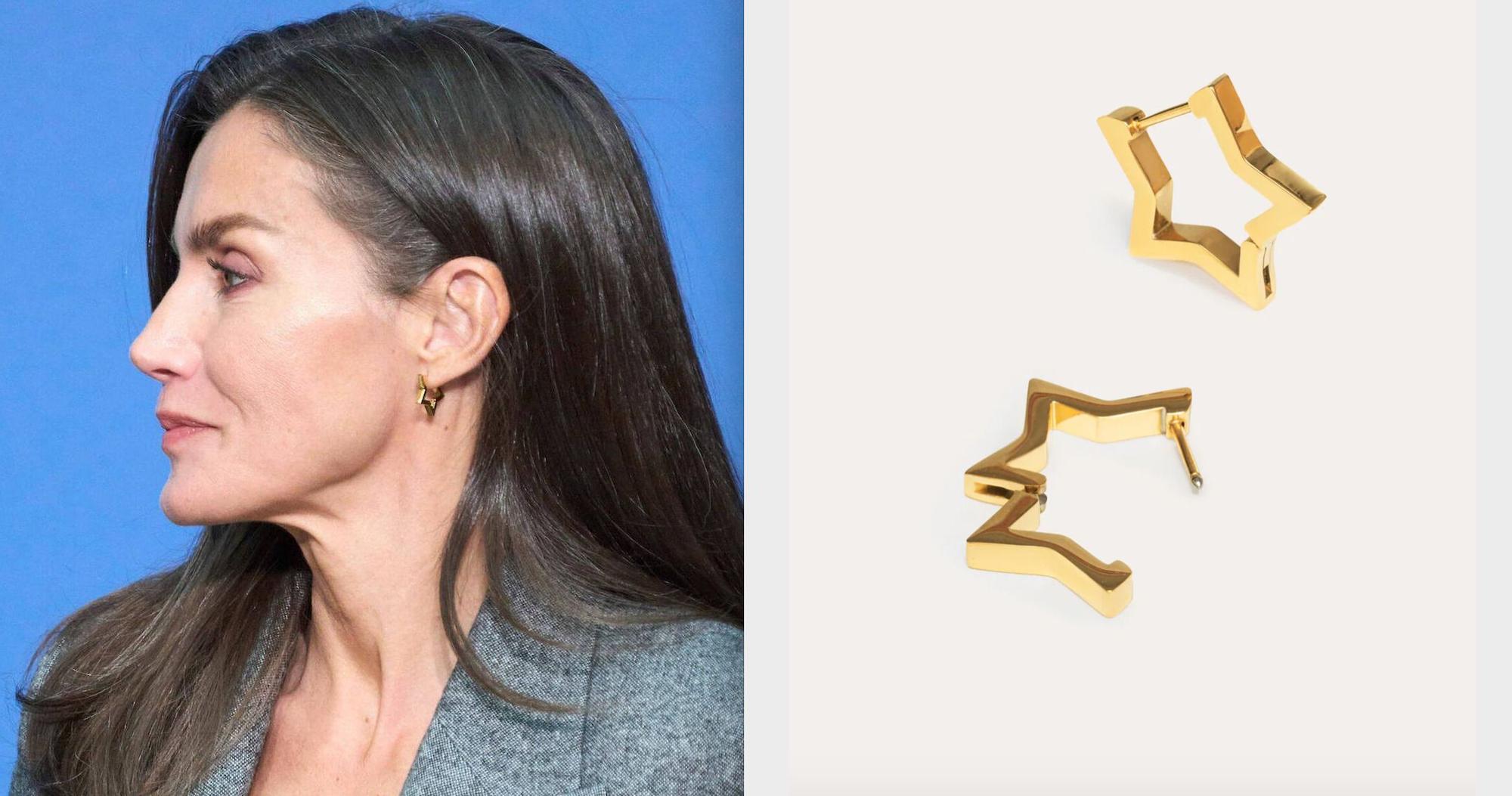 Boucles d'oreilles en forme d'étoile