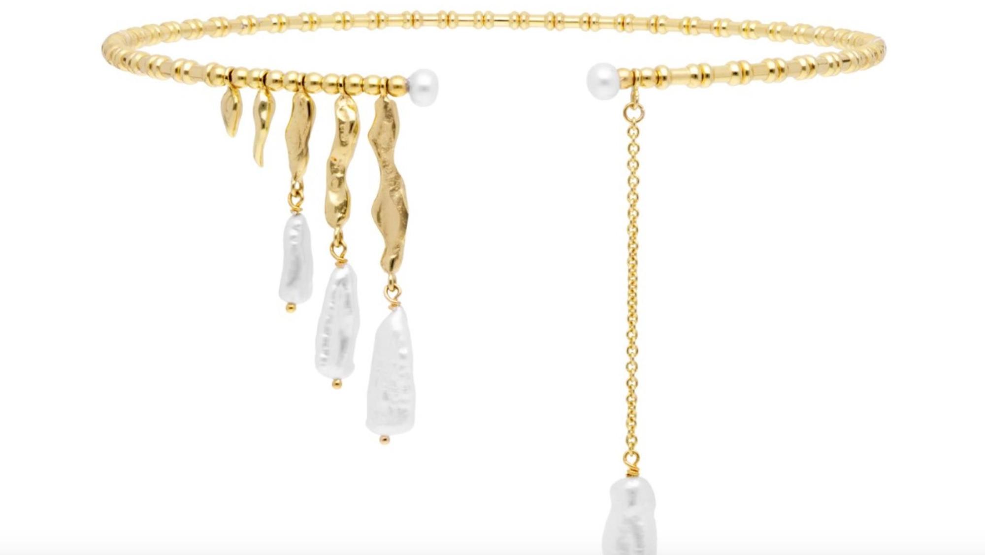 Tour de cou avec perles