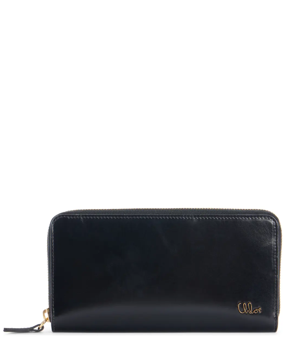 Portefeuille long zippé emblématique