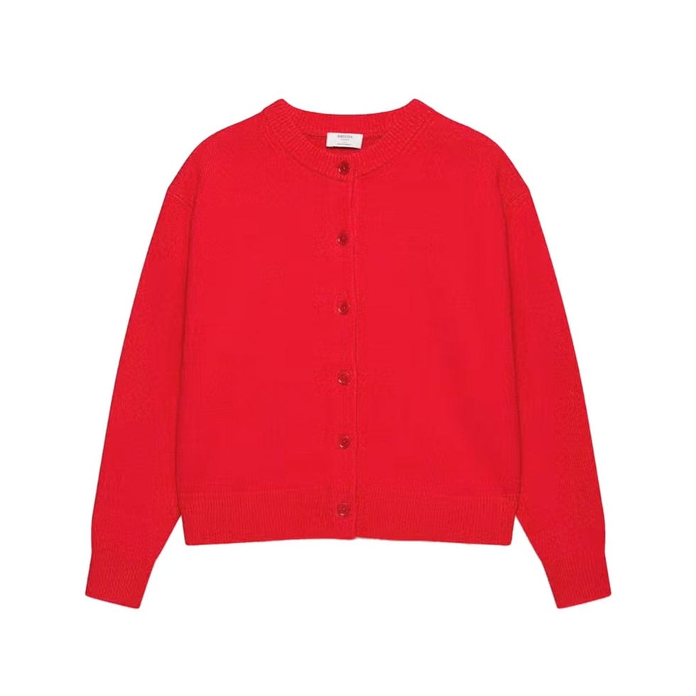 Cardigan ras du cou décontracté en cachemire essentiel