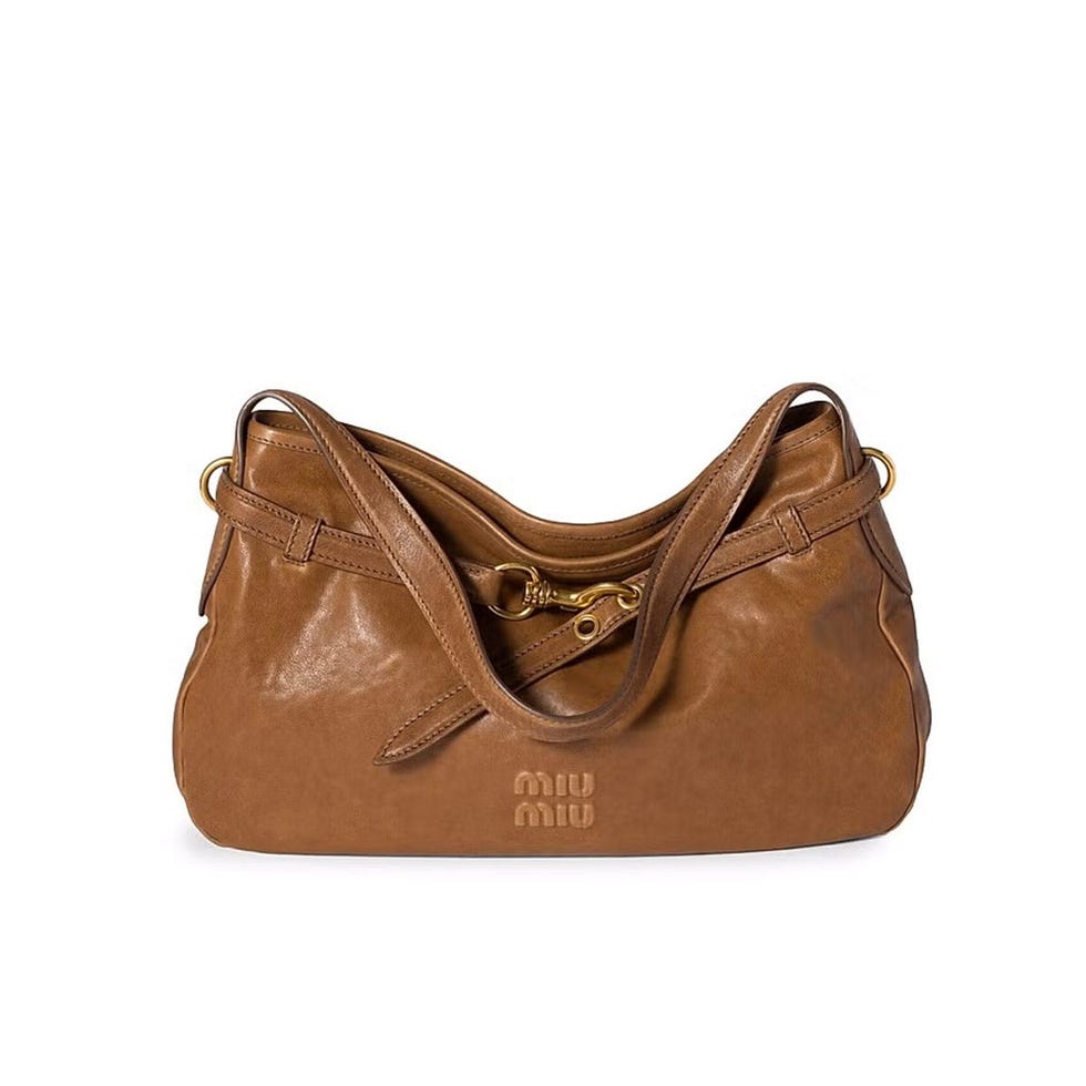 Sac porté épaule en cuir nappa Aventure