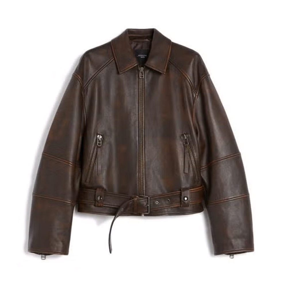 Veste de moto en cuir Egizio