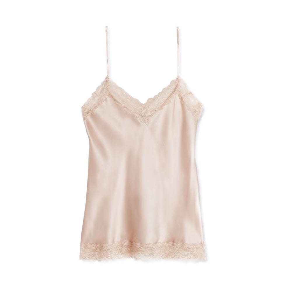 Haut en dentelle et soie