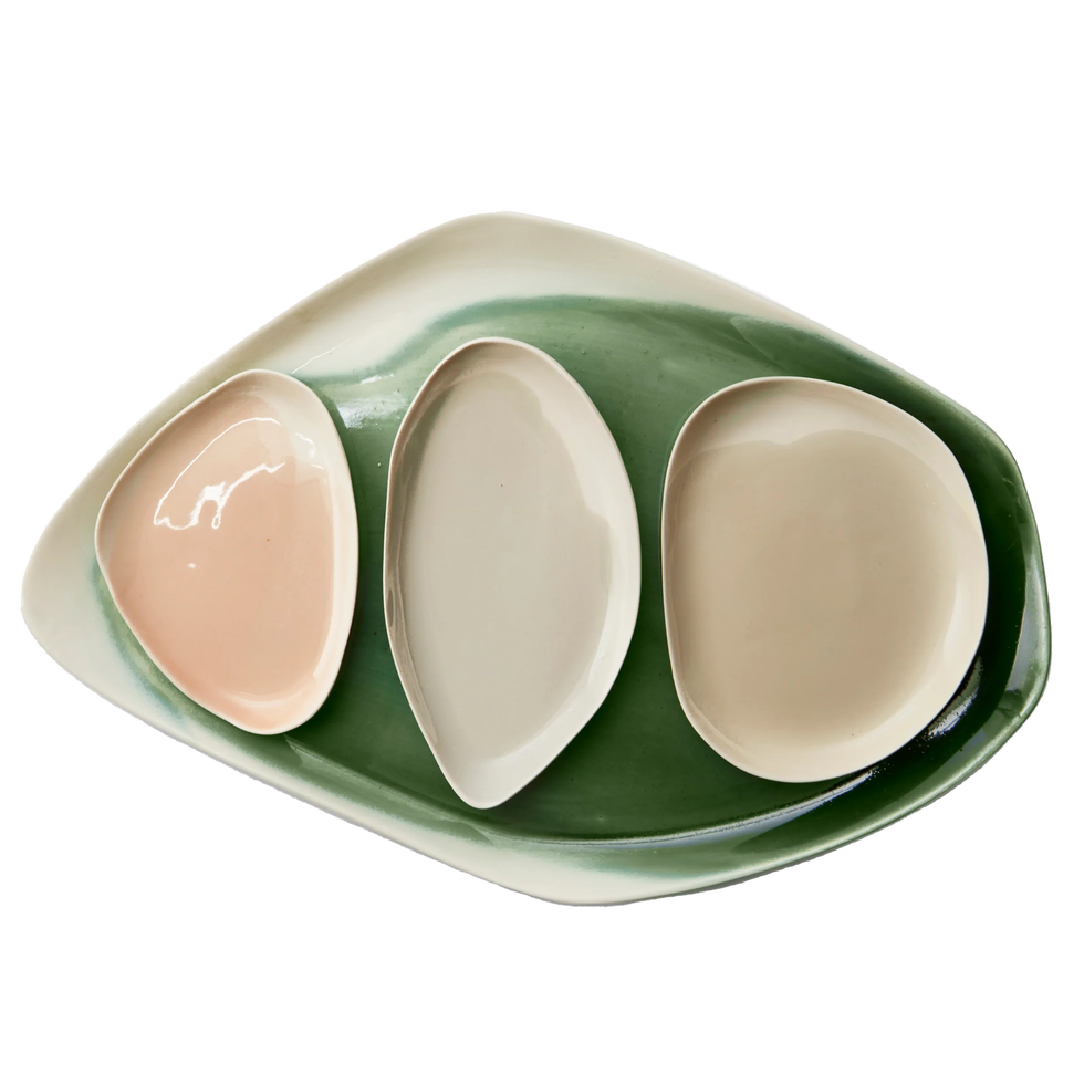 Plateau en porcelaine