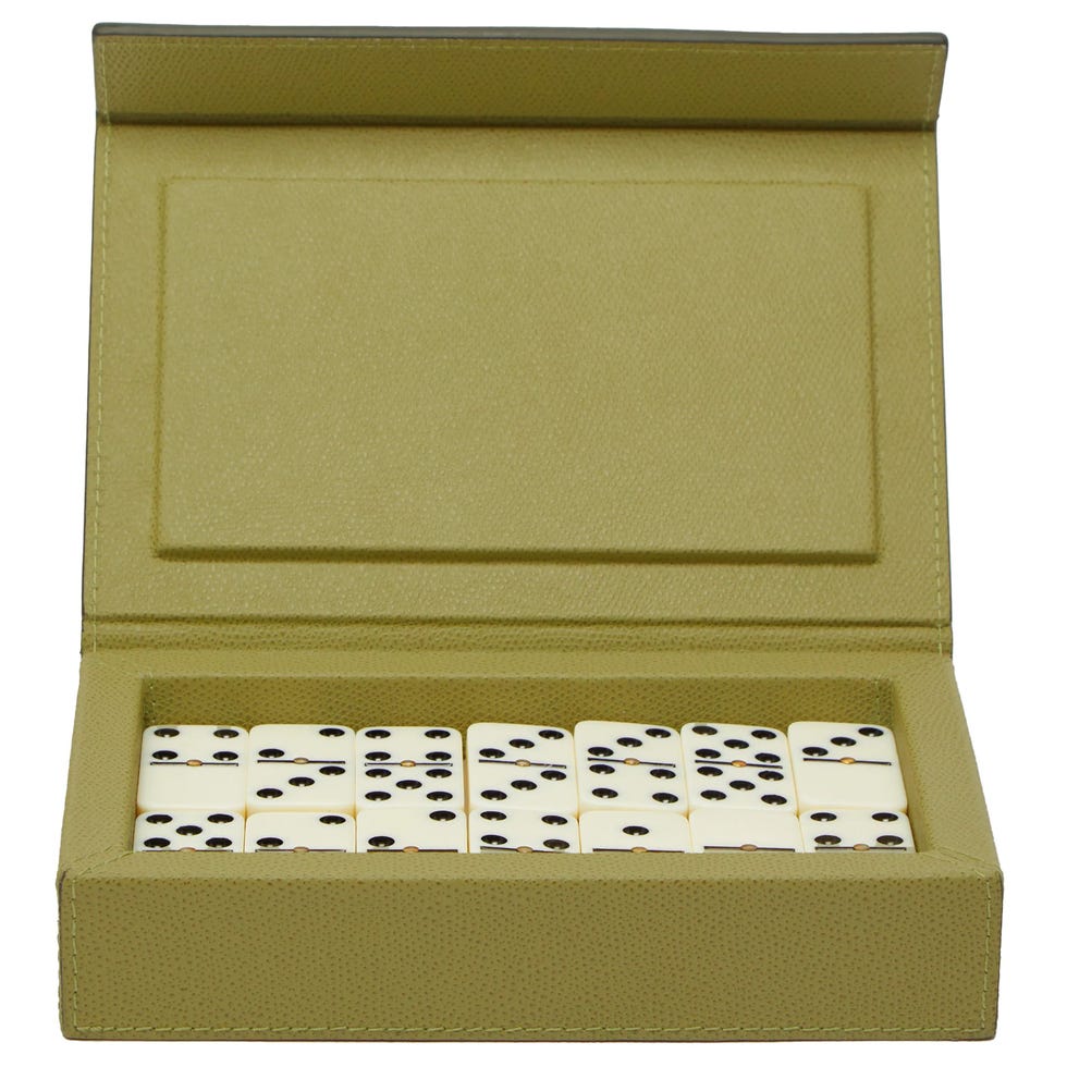 Jeu de dominos en cuir de Parme