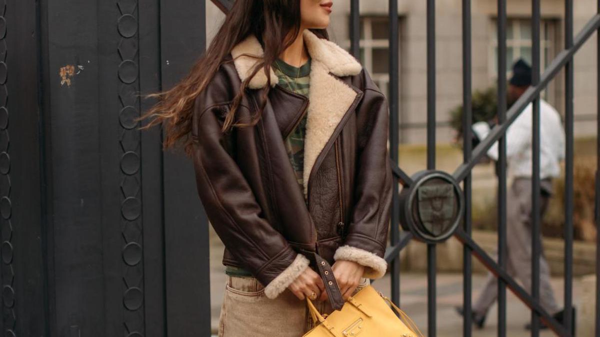 Chaqueta reversible marrón chocolate doble faz