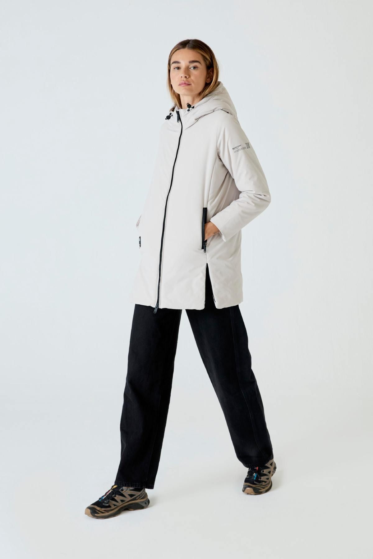 Manteau blanc cassé Heat 27