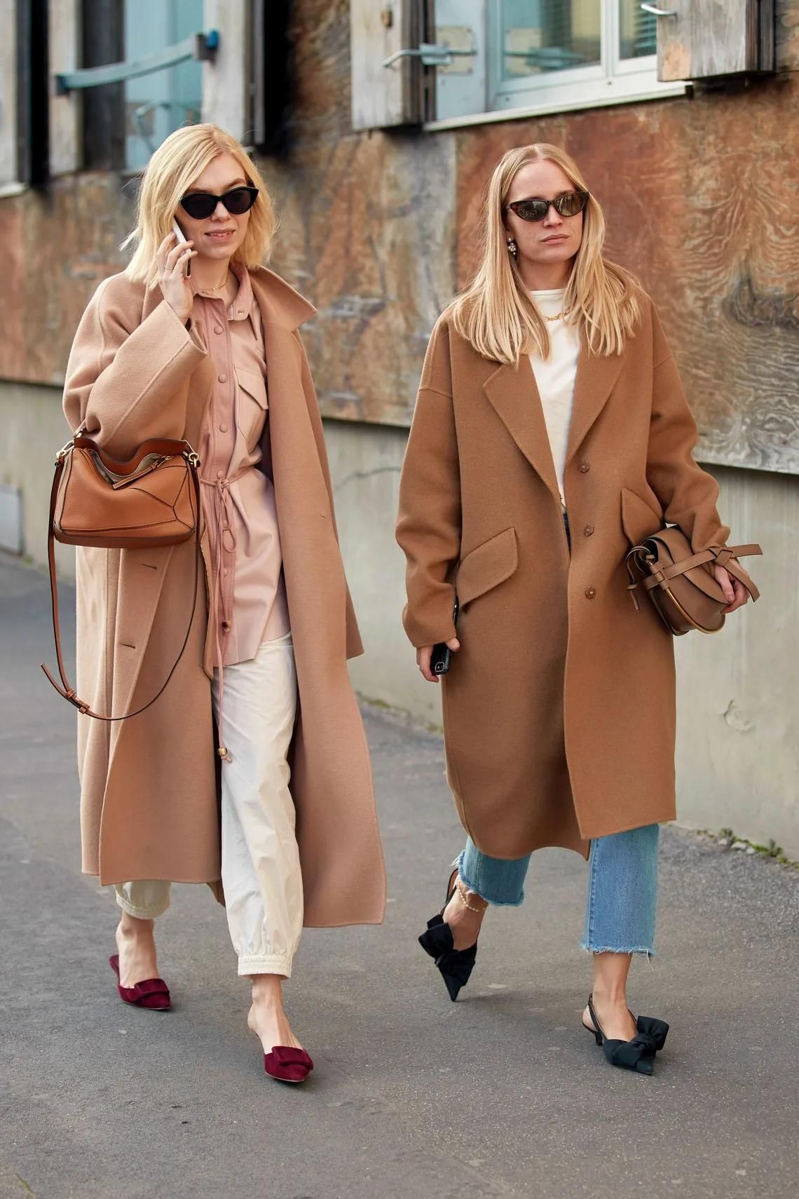 Looks avec manteau camel
