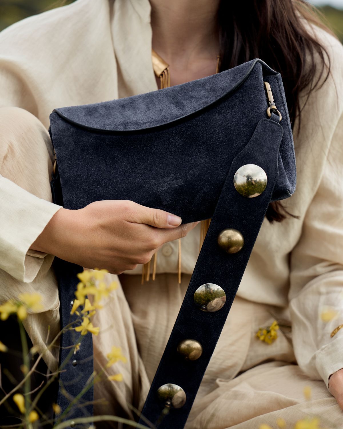 Les poignées sont les protagonistes des sacs Gonter.