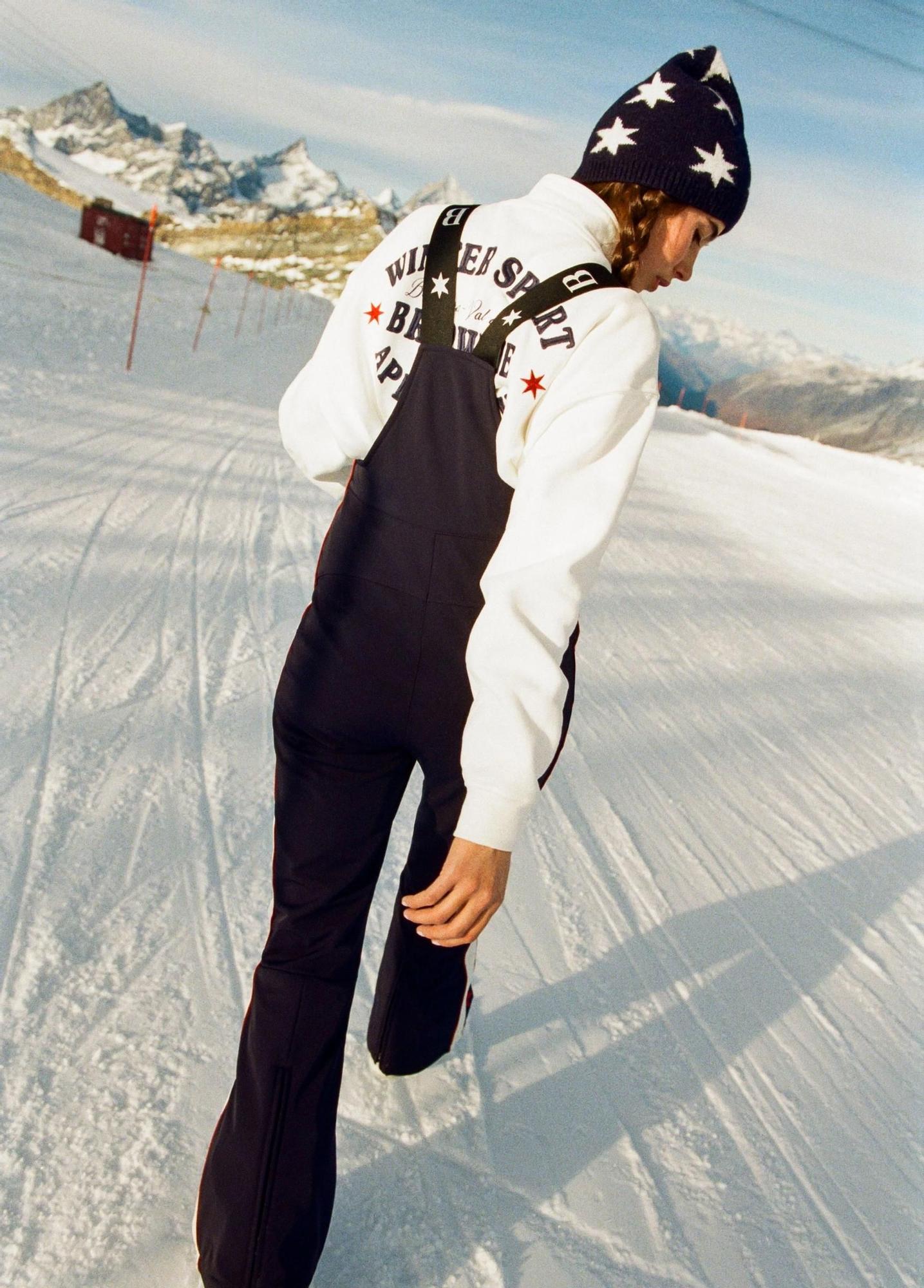 Salopette longue de ski bleu marine