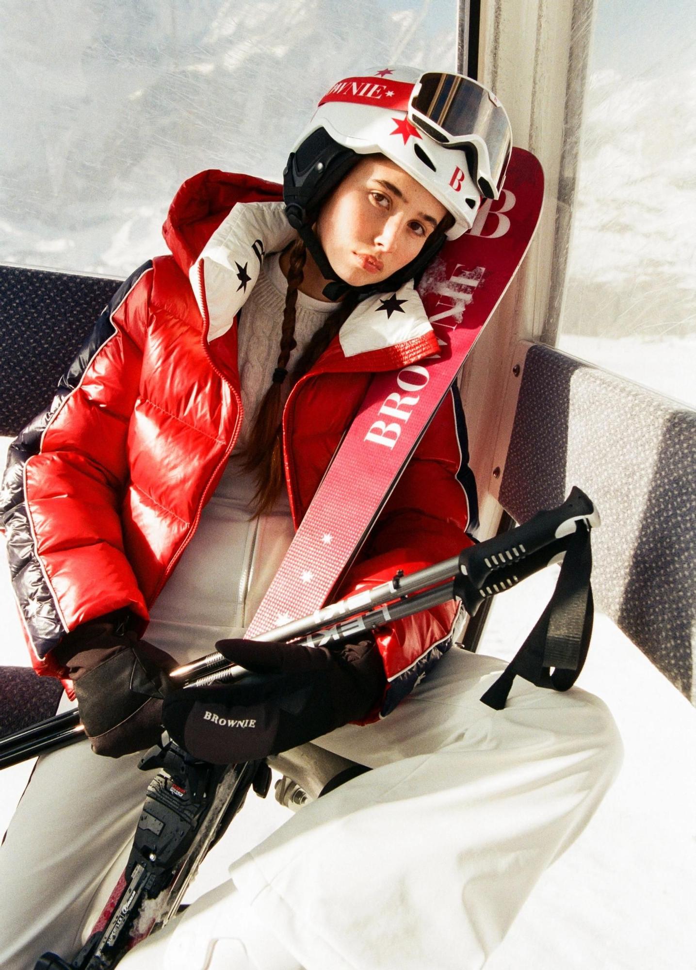 Doudoune matelassée rouge